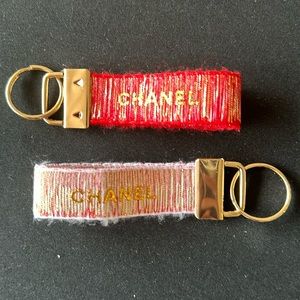 Authentic chanel ribbon keychain